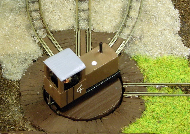 Bild Feldbahndrehscheibe im Modell