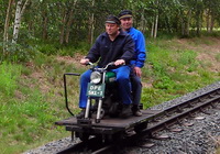Schienenmoped beim Eisenbahnfest 2007