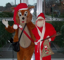 Bild: Parkolino und der Weihnachtmann zu den Adventsfahrten