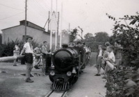 Two trains at zoo station