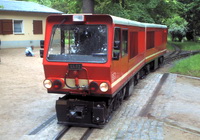 Two trains at zoo station