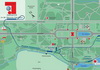 map of the great garden dresden with the park railway, it is an historical sight
