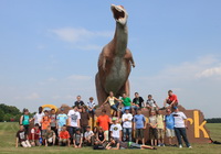 The volunteers of the railway visit the saurierpark with the sponsors association.