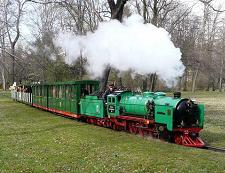 Picture with a steam engine