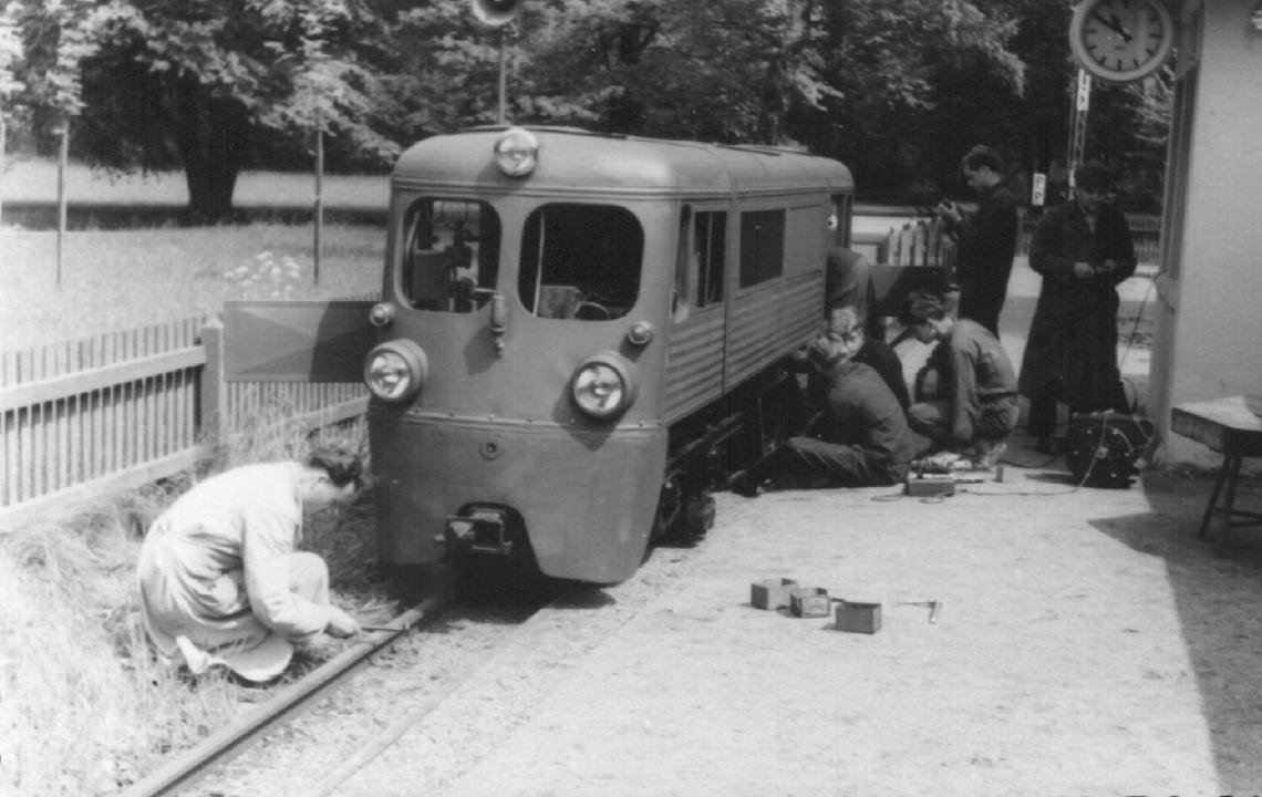 Probefahrt mit "EA01" im Jahr 1961