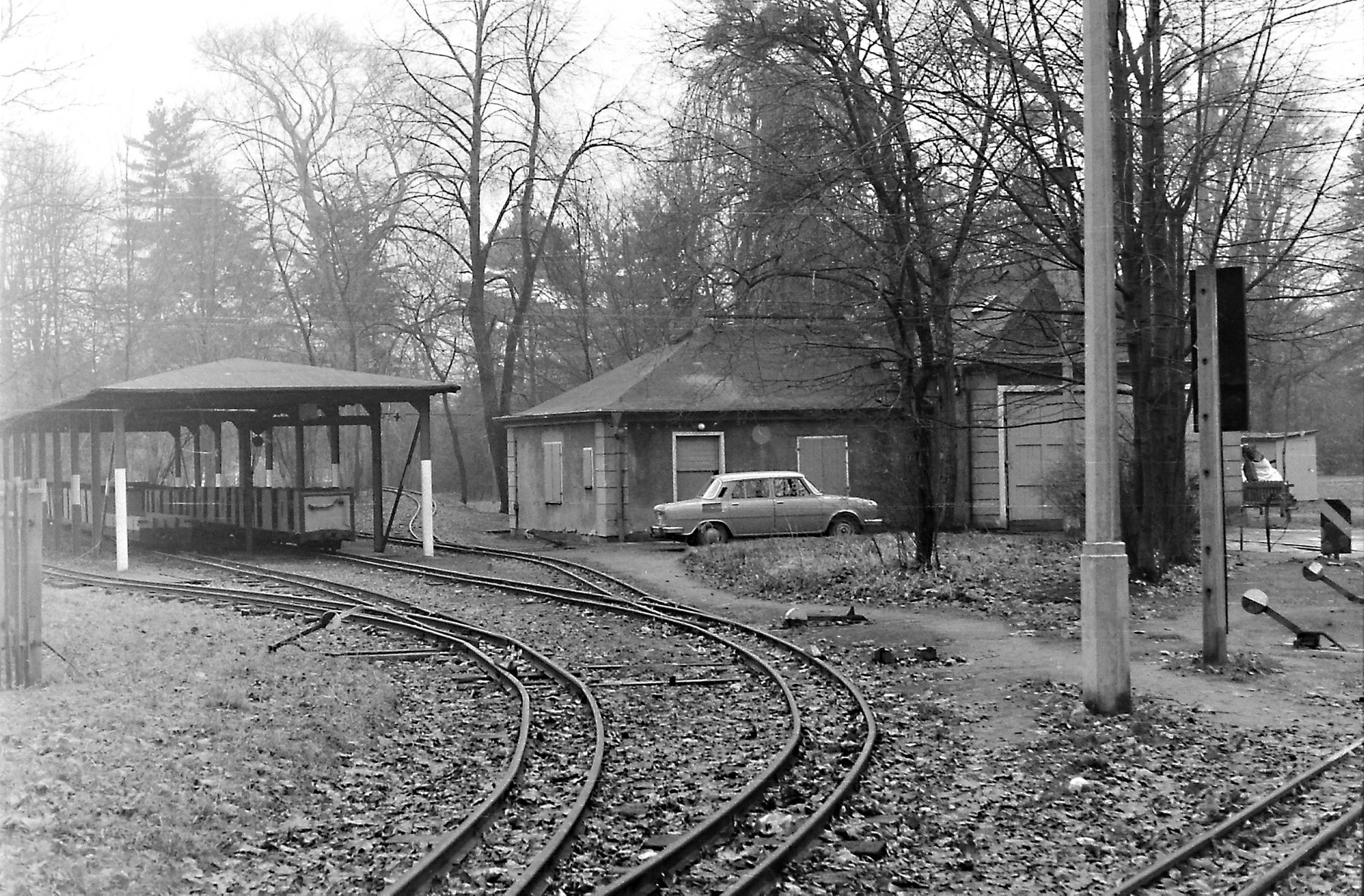 Wagenhalle im Jahr 1973