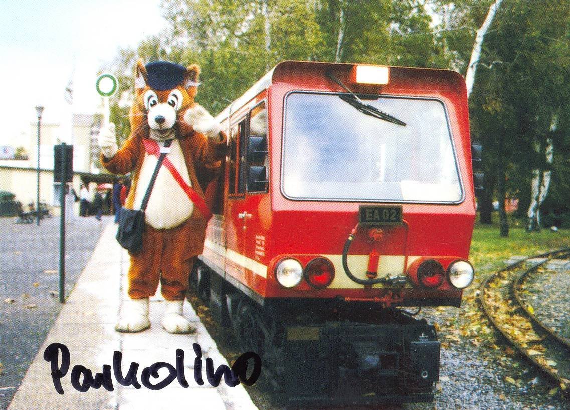 Parkolino, das Maskottchen der Parkeisenbahn