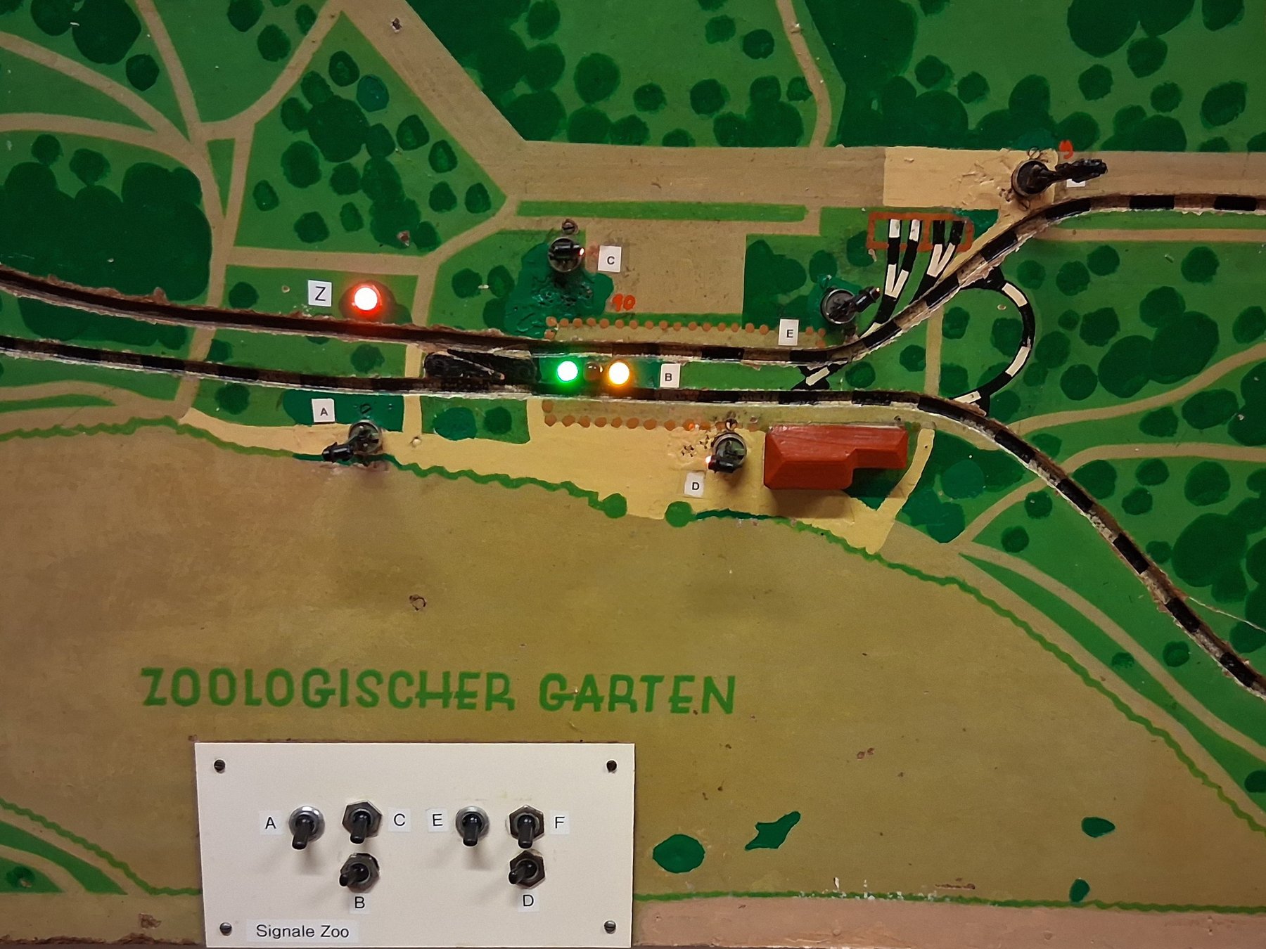 Bahnhof Zoo der historischen Rillenbahn