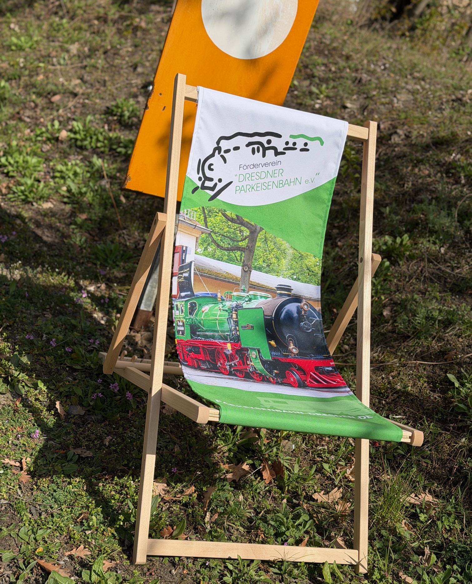 Motiv: grüne Dampflok 001