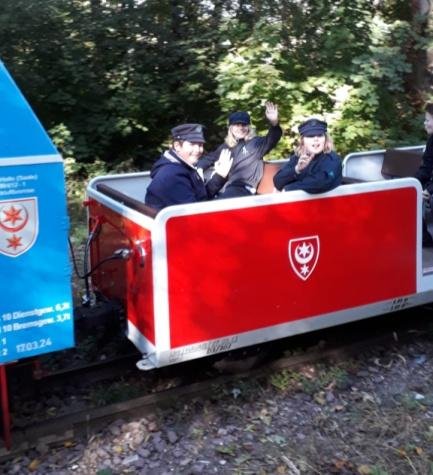 Gasteinsatz bei der Parkeisenbahn Halle