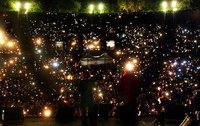 Taschenlampenkonzert in der "Jungen Garde"
