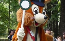 Maskottchen "Parkolino" (als Eichh÷rnchen)