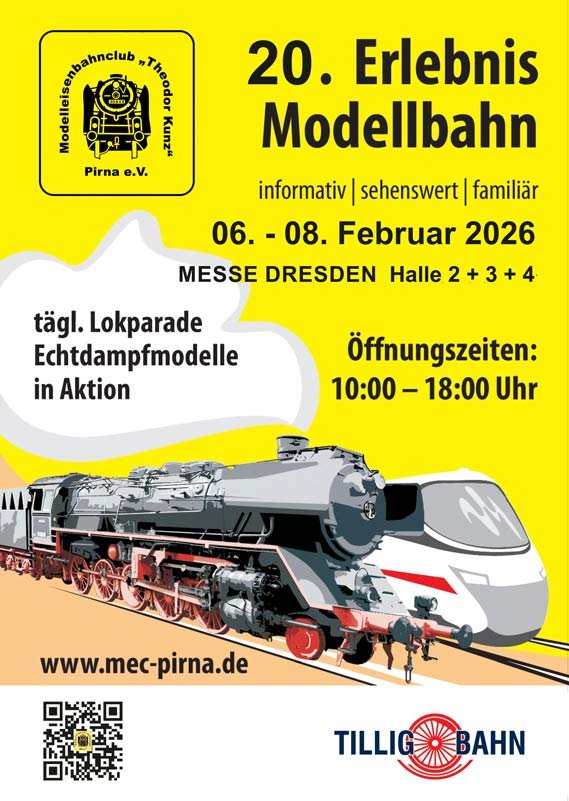 Plakat Erlebnis Modellbahn 2026