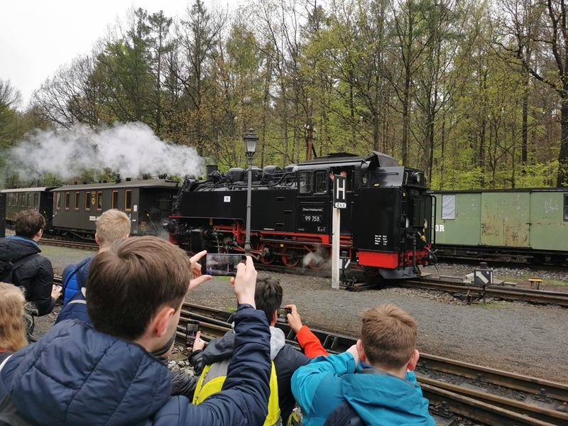 Parkeisenbahner fotografieren Schmalspurbahn